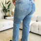 Judy Blue Full Size High Waist Distressed Straight Jeans