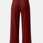 Full Size Drawstring High Waist Wide Leg Pants