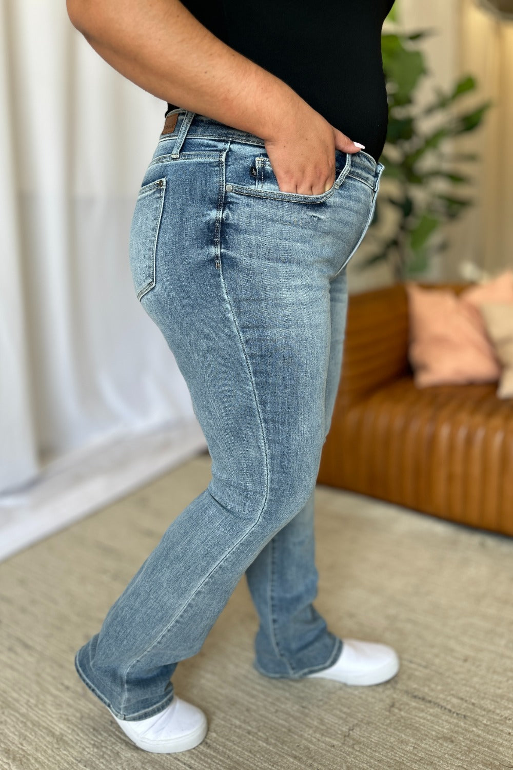 Bella Judy Blue Full Size Medium Rise Bootcut Jeans