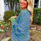 Striped Round Neck Long Sleeve Sweater