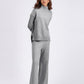 Basic Bae High- Low Turtleneck Long Sleeve Top and Pants Sweater Set