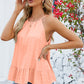 Tied Ruffled Round Neck Cami