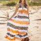 Tie-Dye Halter Neck Sleeveless Dress