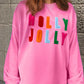 HOLLY JOLLY Round Neck Long Sleeve Top