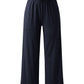 Full Size Drawstring High Waist Wide Leg Pants