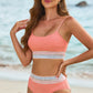 Scoop Neck Spaghetti Strap Bikini Set