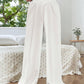 Elastic Waist Wide Leg Pants