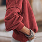 Mock Neck Dropped Shoulder Sweatshirt