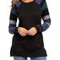 Color Block Round Neck Long Sleeve T-Shirt