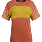 Striped Round Neck Short Sleeve T-Shirt