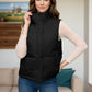 Pocketed Zip Up Vest Coat