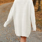 V-Neck Dropped Shoulder Sweater Dress