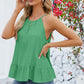 Tied Ruffled Round Neck Cami