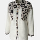 Fuzzy Button Up Long Sleeve Jacket