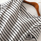 Striped Round Neck Short Sleeve Dress