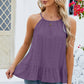 Tied Ruffled Round Neck Cami