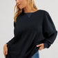 Round Neck Long Sleeve Sweatshirt