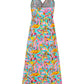 Twisted Printed V-Neck Cami Dress