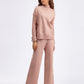 Basic Bae High- Low Turtleneck Long Sleeve Top and Pants Sweater Set