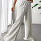 Elastic Waist Wide Leg Pants