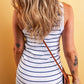 Striped Round Neck Tank Dress