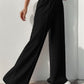 Elastic Waist Wide Leg Pants