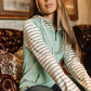HalfZip Sweatshirt- Mint To Last: M