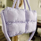 RTS: The Blake Quilted Grid Puffer Tote-