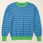 Striped Round Neck Long Sleeve Sweater