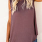 Waffle Knit Round Neck Tank