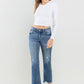 Lovervet Mid Rise Frayed Hem Jeans