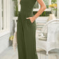 Full Size Scoop Neck Wide Strap Jumpsuit