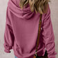 Drawstring Dropped Shoulder Long Sleeve Hoodie