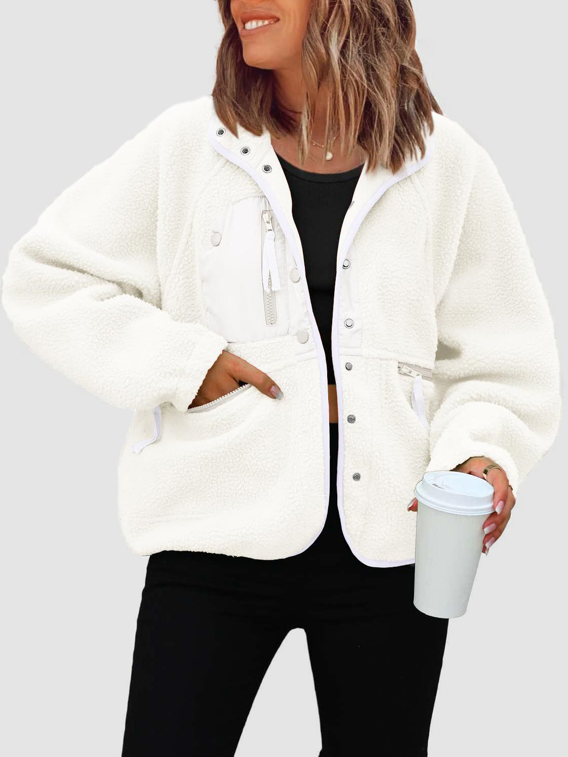 Keepin it cozy Sherpa Jacket