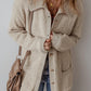 Pocketed Button Up Long Sleeve Cardigan