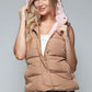 Snobbish Snap and Zip Closure Hooded Vest