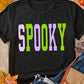 SPOOKY Round Neck Short Sleeve T-Shirt