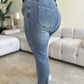 Judy Blue Full Size High Waist Cuff Hem Skinny Jeans