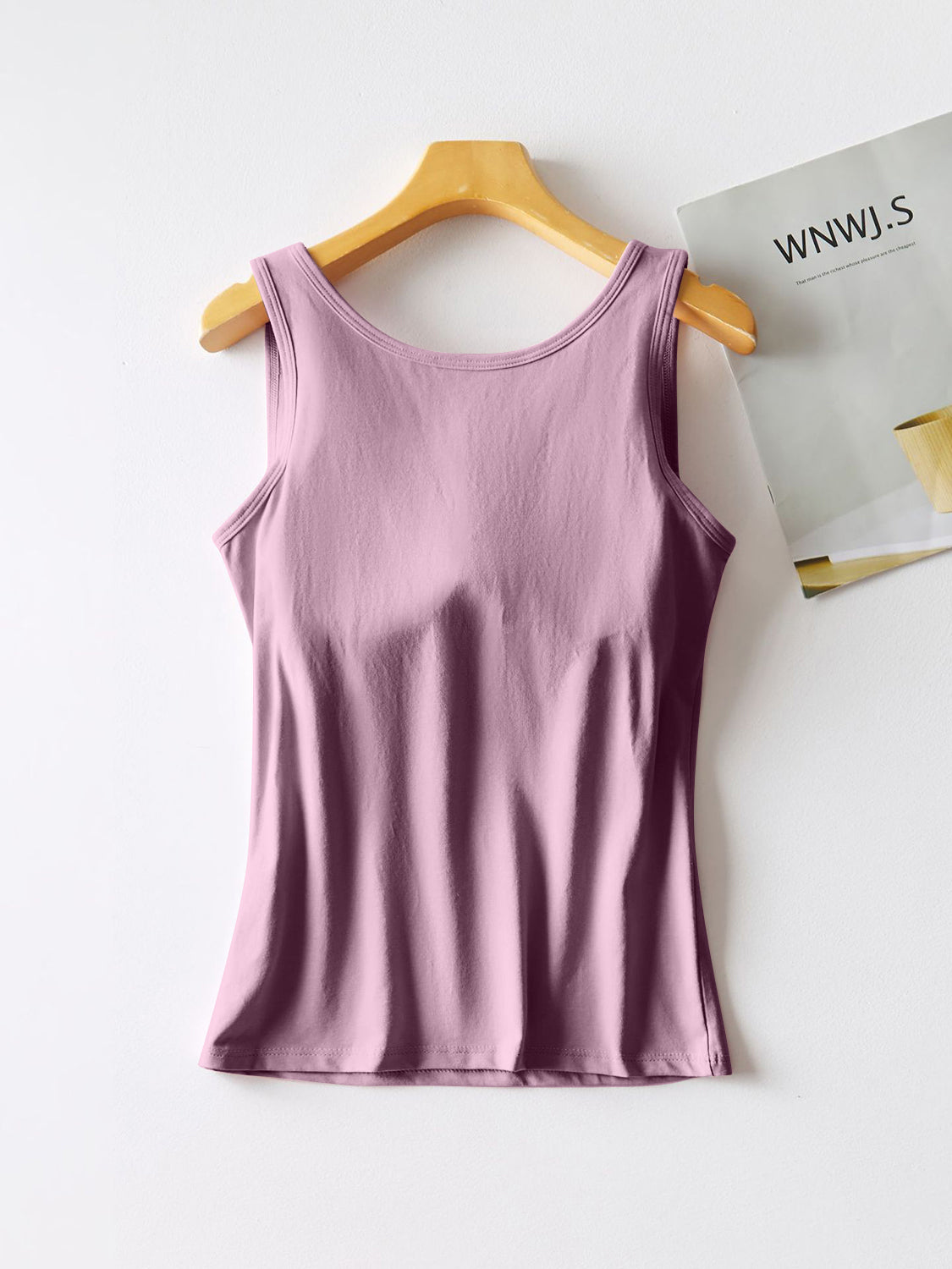 Round Neck Tank with Bra