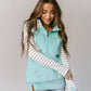 HalfZip Sweatshirt- Mint To Last: M