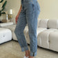 Judy Blue Full Size High Waist Cuff Hem Skinny Jeans