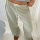 Elastic Waist Wide Leg Pants