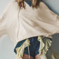 Contrast Dropped Shoulder Long Sleeve Sweatshirt