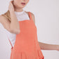 VERY J Sleeveless Double Gauze Overalls with Pockets