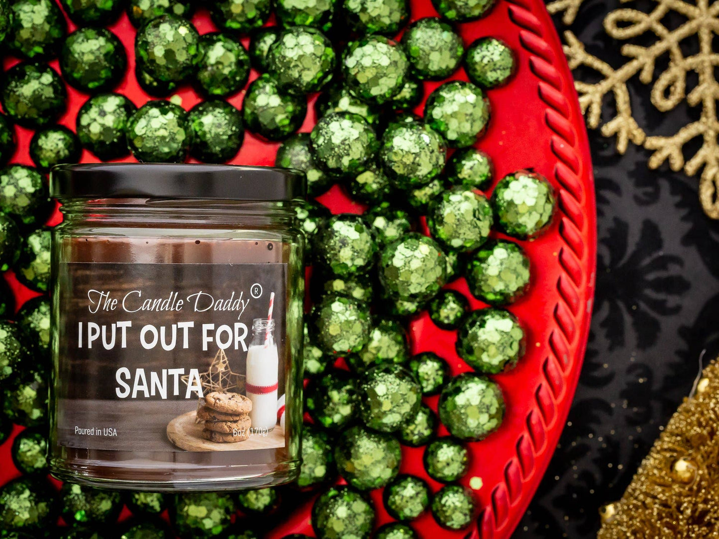 I Put Out For Santa Holiday Candle - Funny Snickerdoodle