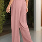 Pocketed High Waist Wide Leg Pants