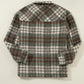 Plaid Button Up Long Sleeve Jacket