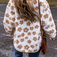 Flower Button Up Long Sleeve Jacket