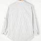 Striped Collared Neck Long Sleeve Shirt
