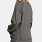 Zenana Round Neck Long Sleeve Sweatshirt